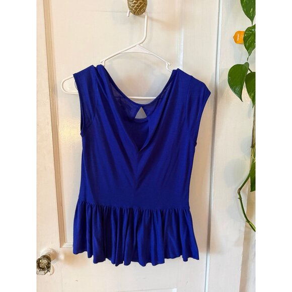 American Eagle outfitters women’s size, small blue purple blouse - Picture 6 of 7